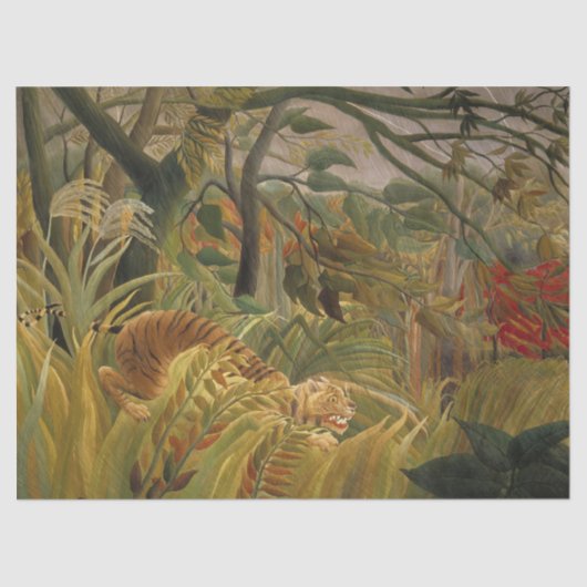 台風に見舞われたタイガー 薄葉紙 (正面)