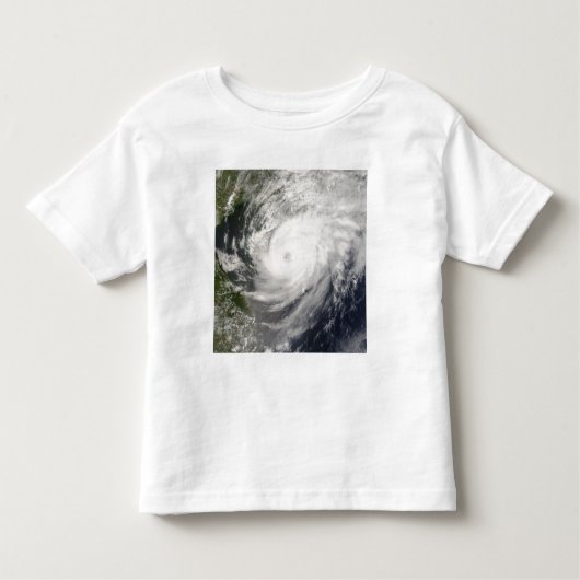 台風ねおぐり接近中国 トドラーTシャツ (正面)