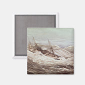 台風のミシシッピ州の蒸気フリゲート マグネット (正面/裏面)