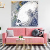 台風の衛星画像 キャンバスプリント (インサイチュ (リビング))