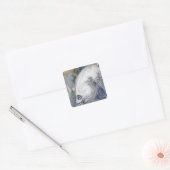 台風の衛星画像 スクエアシール (封筒)