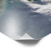 台風の衛星画像 フォトプリント            (角)