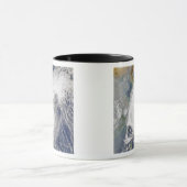 台風の衛星画像 マグカップ (中央)