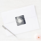 台風みりなえ西へ向かう スクエアシール (封筒)