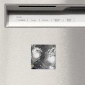 台風サオマイと熱帯性風雨ボファ マグネット (インサイチュ (食洗機))