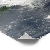 台風シンラク ポスター (角)