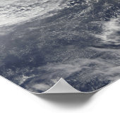 台風ニダ硫黄島の南南西 ポスター (角)