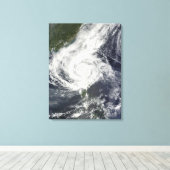 台風パルマ キャンバスプリント (インサイチュ (ウッドフロア))