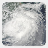 台風モラコット中国 スクエアシール (正面)