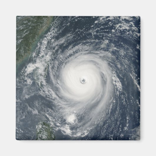 台風竜王が台湾に接近 マグネット (正面)