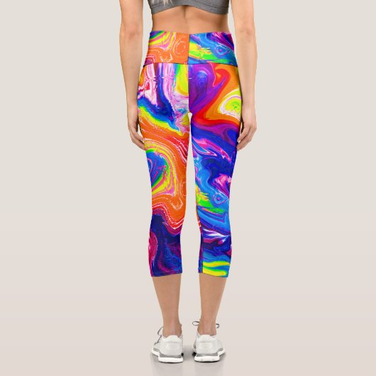 台風色調合 カプリレギンス (裏面)