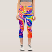 台風色調合 カプリレギンス (正面)