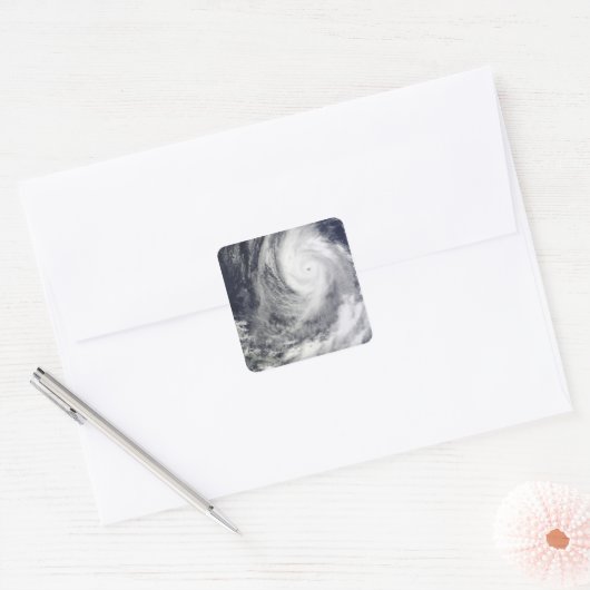 台風2号 スクエアシール (封筒)