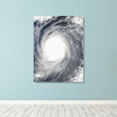 台風Choi-wan南日本，太平洋海 キャンバスプリント (インサイチュ (ウッドフロア))