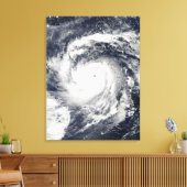 台風Nidaの太平洋海 キャンバスプリント (インサイチュ (リビング))