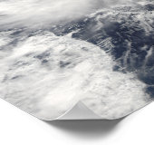 台風Nidaの太平洋海 ポスター (角)