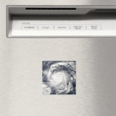 台風Nidaの太平洋海 マグネット (インサイチュ (食洗機))