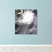 台風NURI接近中国 キャンバスプリント (インサイチュ (ウッドフロア))