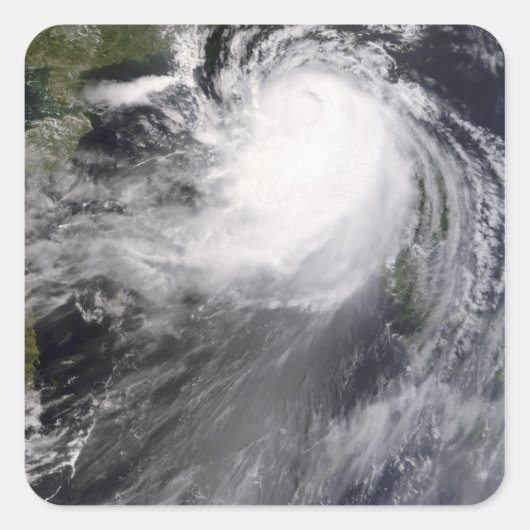 台風NURI接近中国 スクエアシール (正面)