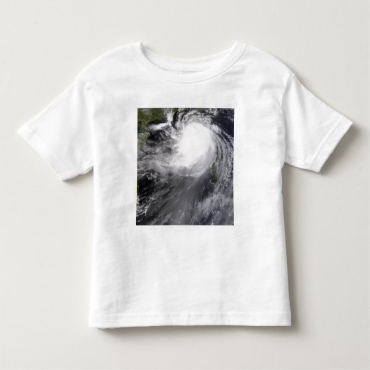 台風NURI接近中国 トドラーTシャツ (正面)