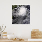 台風NURI接近中国 ポスター (キッチン)