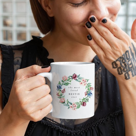 史上最も愛されるBESTIEの花輪 コーヒーマグカップ