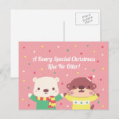 史上最も特別なくまのクリスマス ポストカード (正面/裏面)