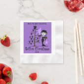 史上最も美しいゴシック様式のクリスマス 縁ありカクテルナプキン (インサイチュ)