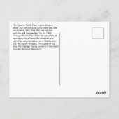 史上最大の切り倒されたセコイア ポストカード (裏面)