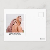 史上最悪のおもしろいクリスマス写真ダークユーモア ポストカード (裏面)