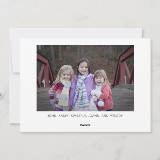 史上最悪のおもしろい皮肉なクリスマス写真 シーズンカード (裏面)