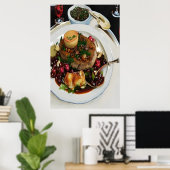 史上最悪の料理 | AIアートポスター ポスター (ホームオフィス)