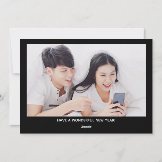 史上最悪の暗いユーモアのクリスマスフォトおもしろいー シーズンカード (裏面)