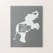 史上最悪の白象の贈り物おもしろい ジグソーパズル (縦)