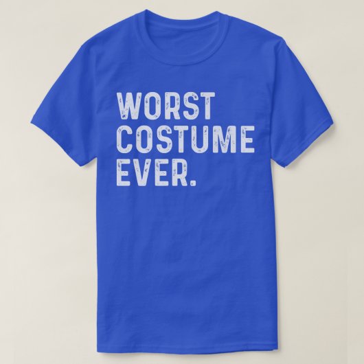 史上最悪の衣装おもしろいヴィンテージハロウィン男性へ Tシャツ (デザイン正面)