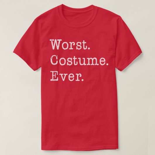 史上最悪の衣装が変なハロウィーン Tシャツ (デザイン正面)