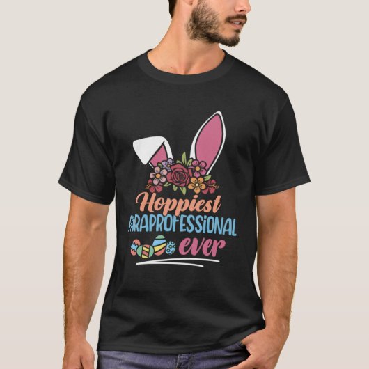 史上最高に幸せな準専門家のウサギ耳の赤いチェック柄 Tシャツ (正面)