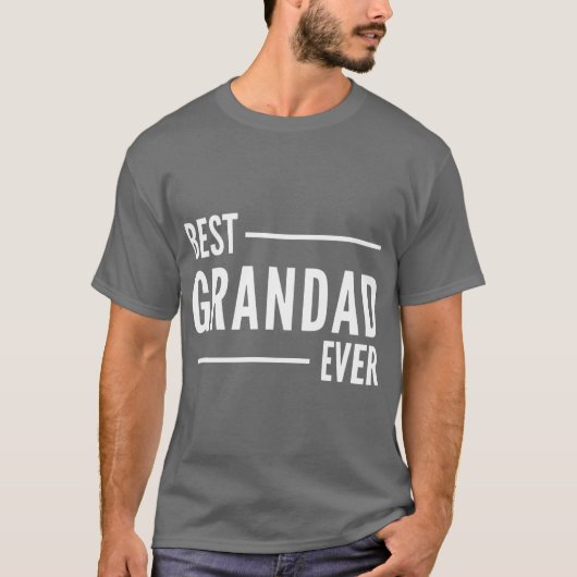 史上最高のじいじへのギフト Tシャツ (正面)