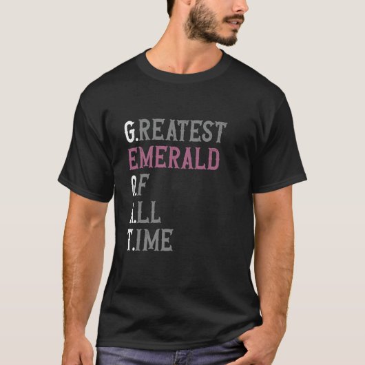 史上最高のエメラルド GOAT エメラルド Tシャツ (正面)