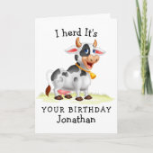 史上最高のカウバースデーカード カード (正面)