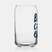 史上最高のコーチおもしろいネイビーパーソナライズされたスポーツギフト ガラス缶 (右)