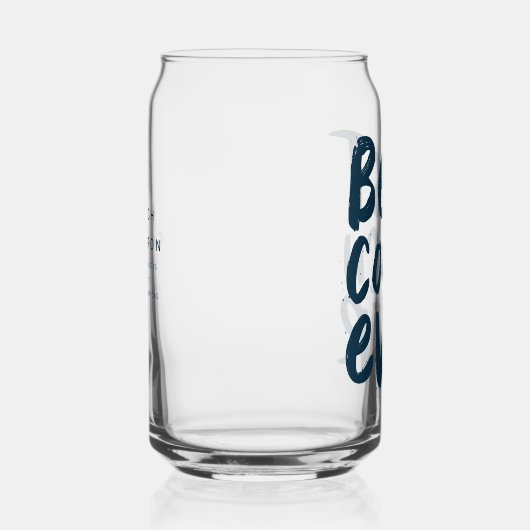 史上最高のコーチおもしろいネイビーパーソナライズされたスポーツギフト ガラス缶 (右)