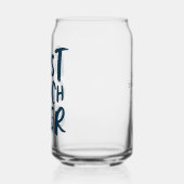 史上最高のコーチおもしろいネイビーパーソナライズされたスポーツギフト ガラス缶 (左)