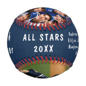 史上最高のコーチ赤と青 野球ボール (裏面)