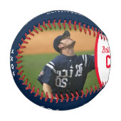 史上最高のコーチ赤と青 野球ボール (正面左)