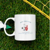 史上最高のコーチ |サッカーコーチの写真 コーヒーマグカップ