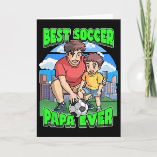 史上最高のサッカーPapa 父の日 お父さん C カード