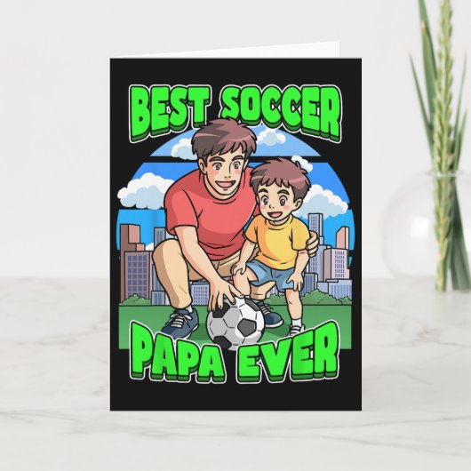 史上最高のサッカーPapa 父の日 お父さん C カード (正面)