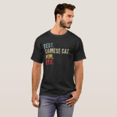 史上最高のシャム猫のママです 面白い Tシャツ (正面フル)