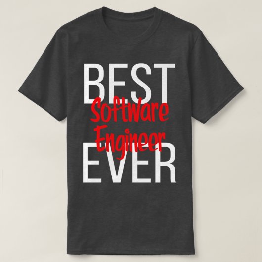 史上最高のソフトウェアエンジニア2 Tシャツ (デザイン正面)